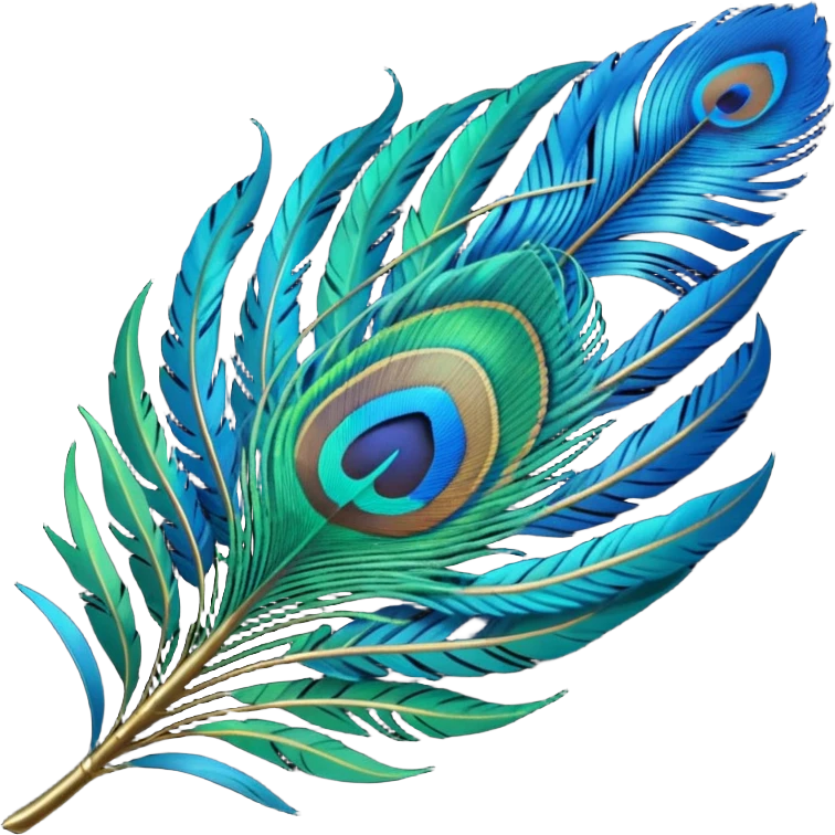 Peacock feather emoji emoji