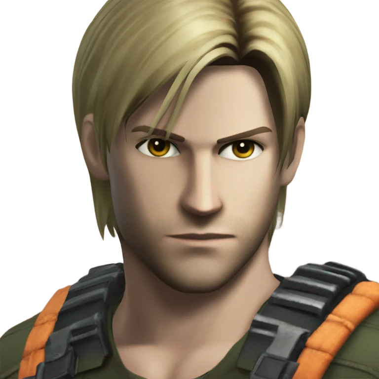 Leon kennedy from resident evil emoji