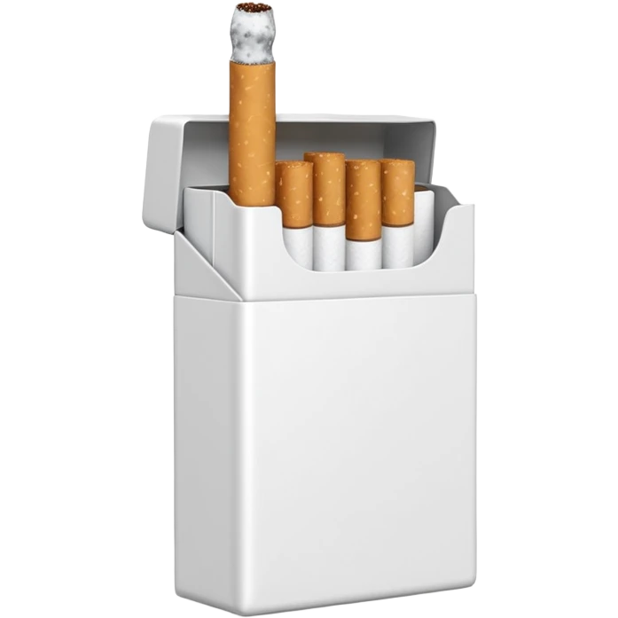 Hyperrealistic, mirco-detailed, cigarette pack, no emoji icons, no emoji faces, no human figures, isolated, 3d rendering emoji