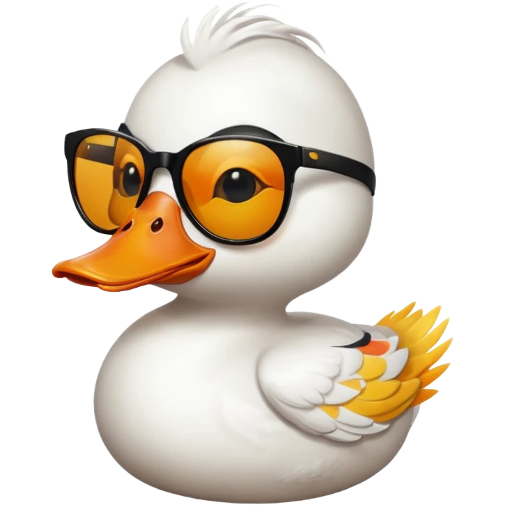 duck with black sun glasses emoji