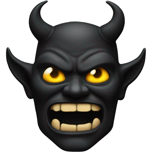 demon with flake black  emoji