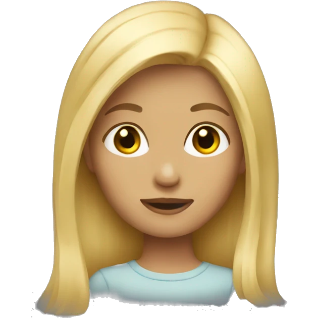 Blond girl emoji