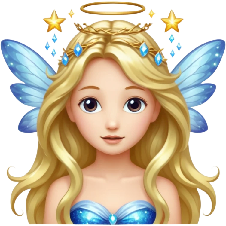 Earthreal sparkly angelic mystical magical shiny pretty Fairy  emoji