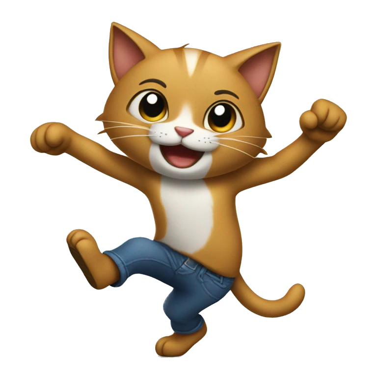 Gato bailando emoji