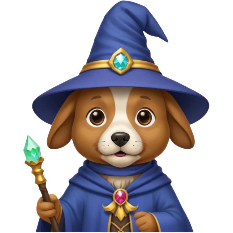 Dog wizard emoji