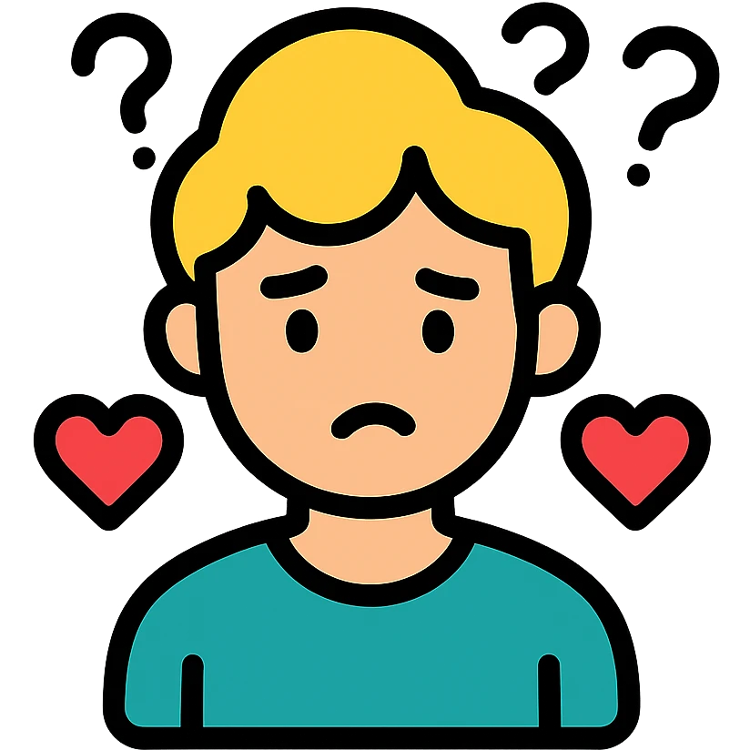 confused in-love person emoji