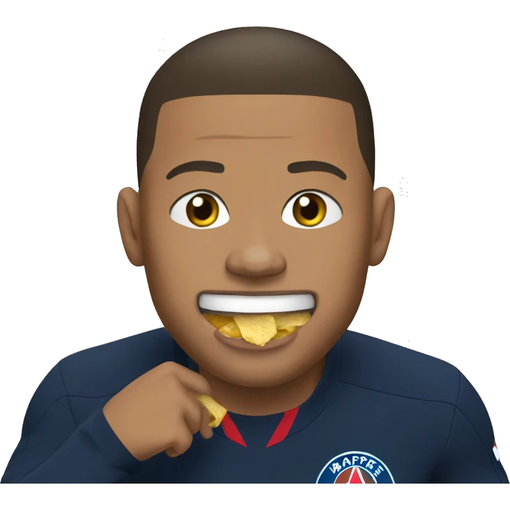 Mbappé qui mange  emoji