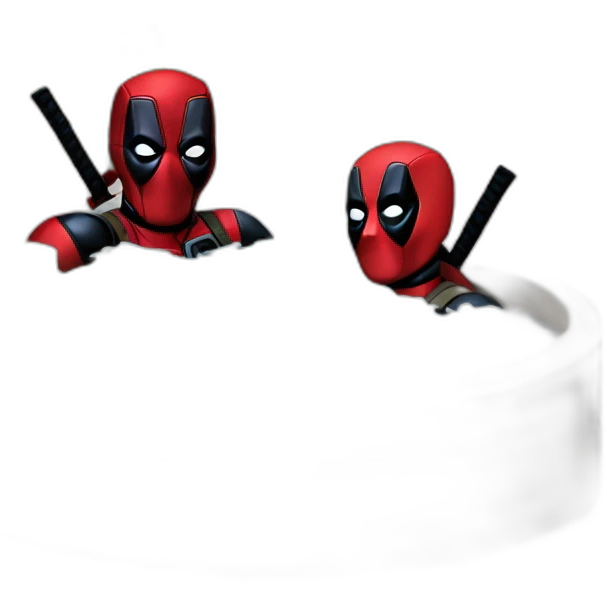 Deadpool's in jacuzzi emoji