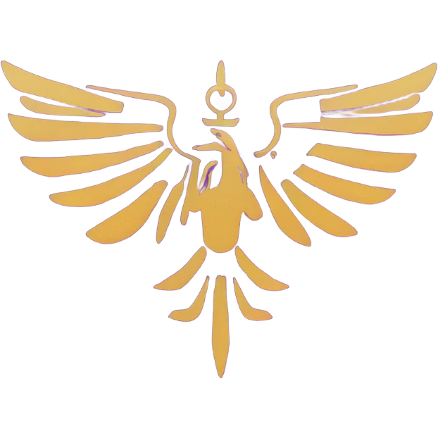 Logo of Faravahar on purple background emoji