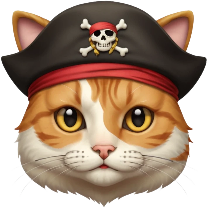 pirate cat face with human body emoji