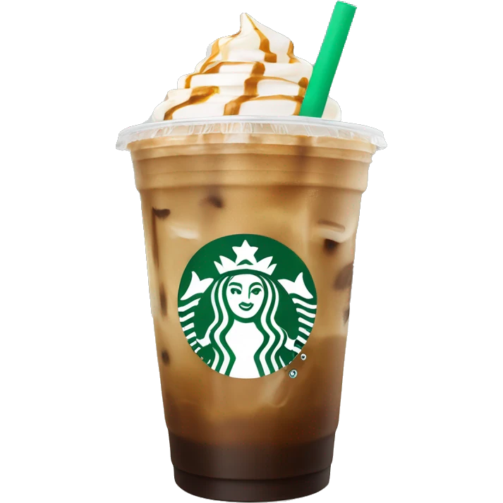 starbucks vanilla iced coffee with no whip emoji
