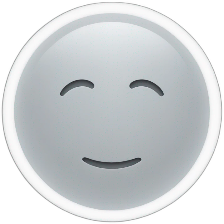 glowing white circle emoji