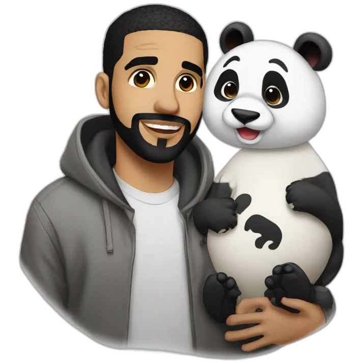 drake with panda emoji