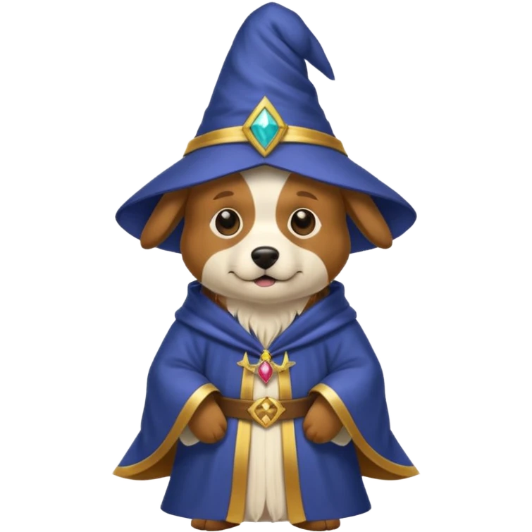 Dog wizard emoji