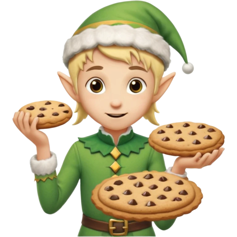 Elf bakimg cookie emoji