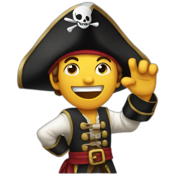 pirate salutation emoji