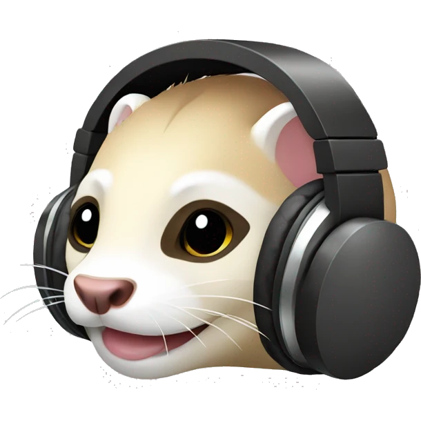 Ferret it headphones emoji