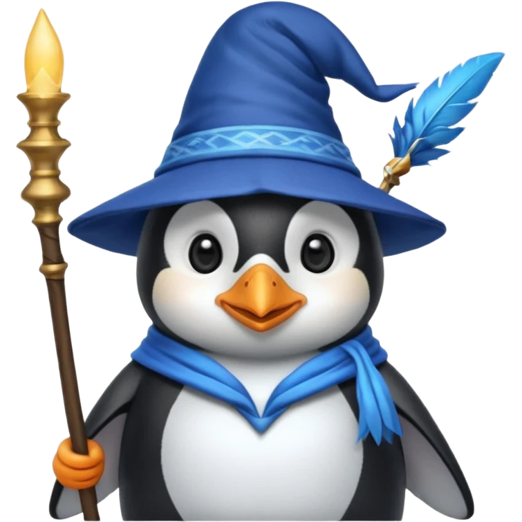 Penguin Wizard emoji