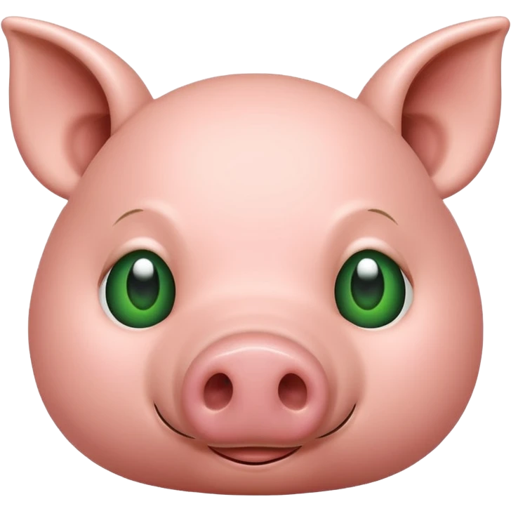 Only pig nose green emoji