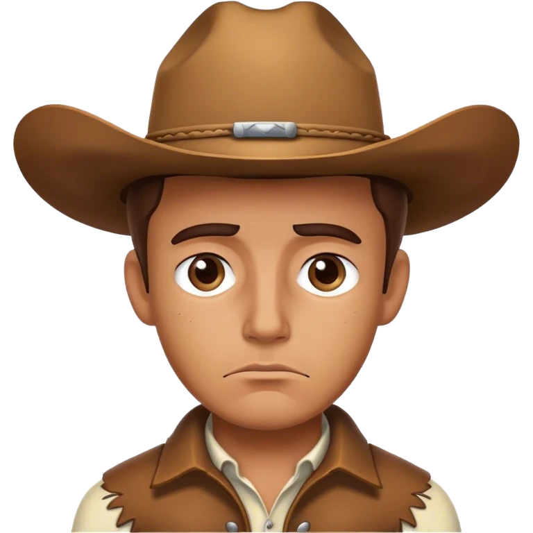 Sad cowboy emoji
