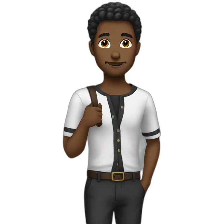 Instituteur black emoji