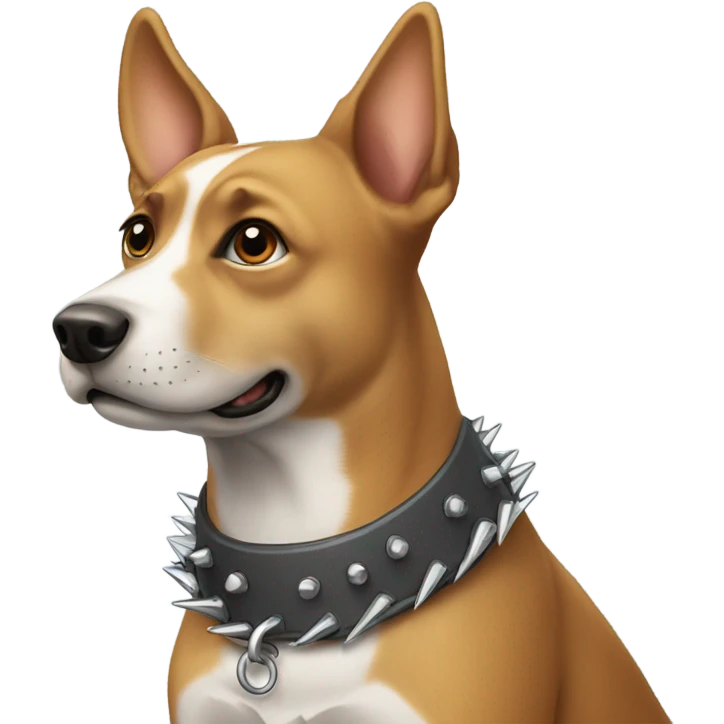Dog with spiked collar emoji