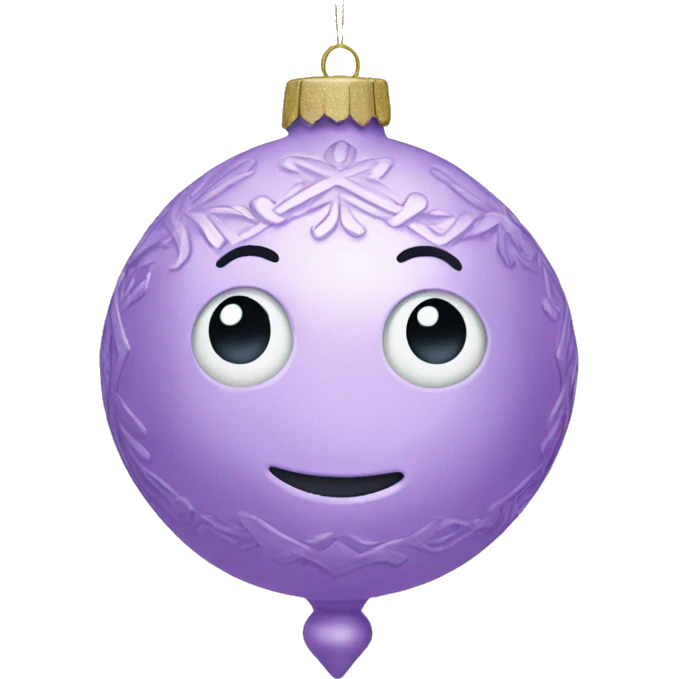 Pastel purple ornament emoji