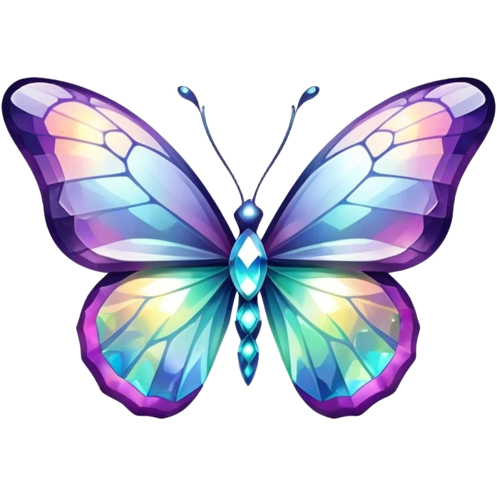 Nebula Gemstone Crystal Butterfly emoji