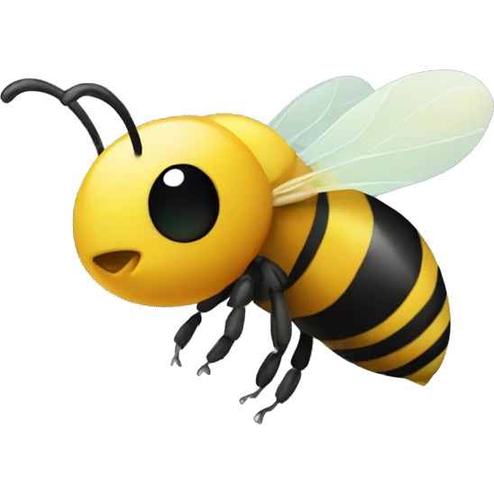 Bee in parrot emoji