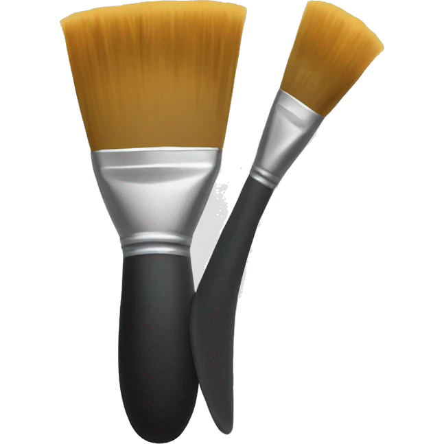 brushes in paint
 emoji
