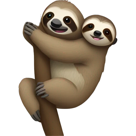 sloth with a tree emoji