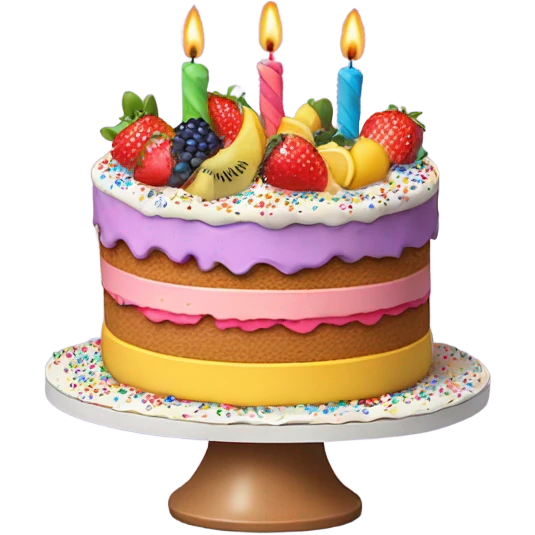 Birthday cake emoji