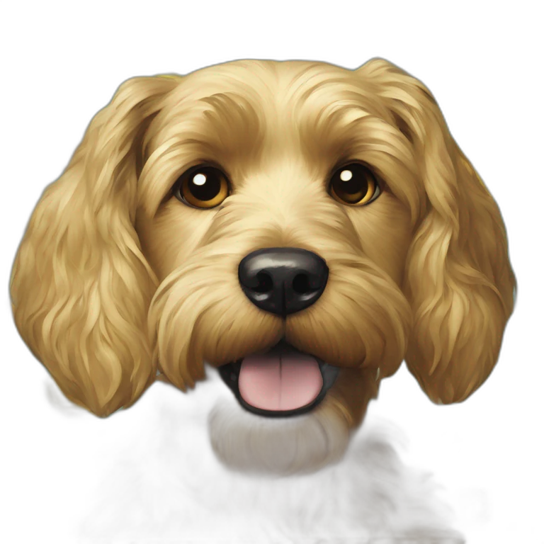 A dog van gogh emoji