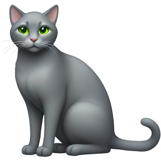 Grey cat emoji