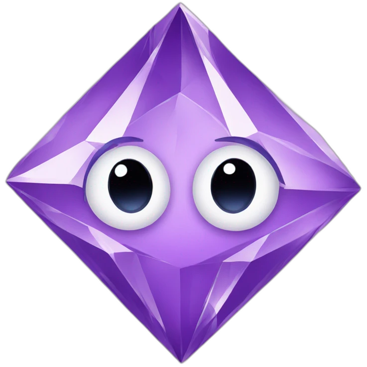 purple diamond emoji