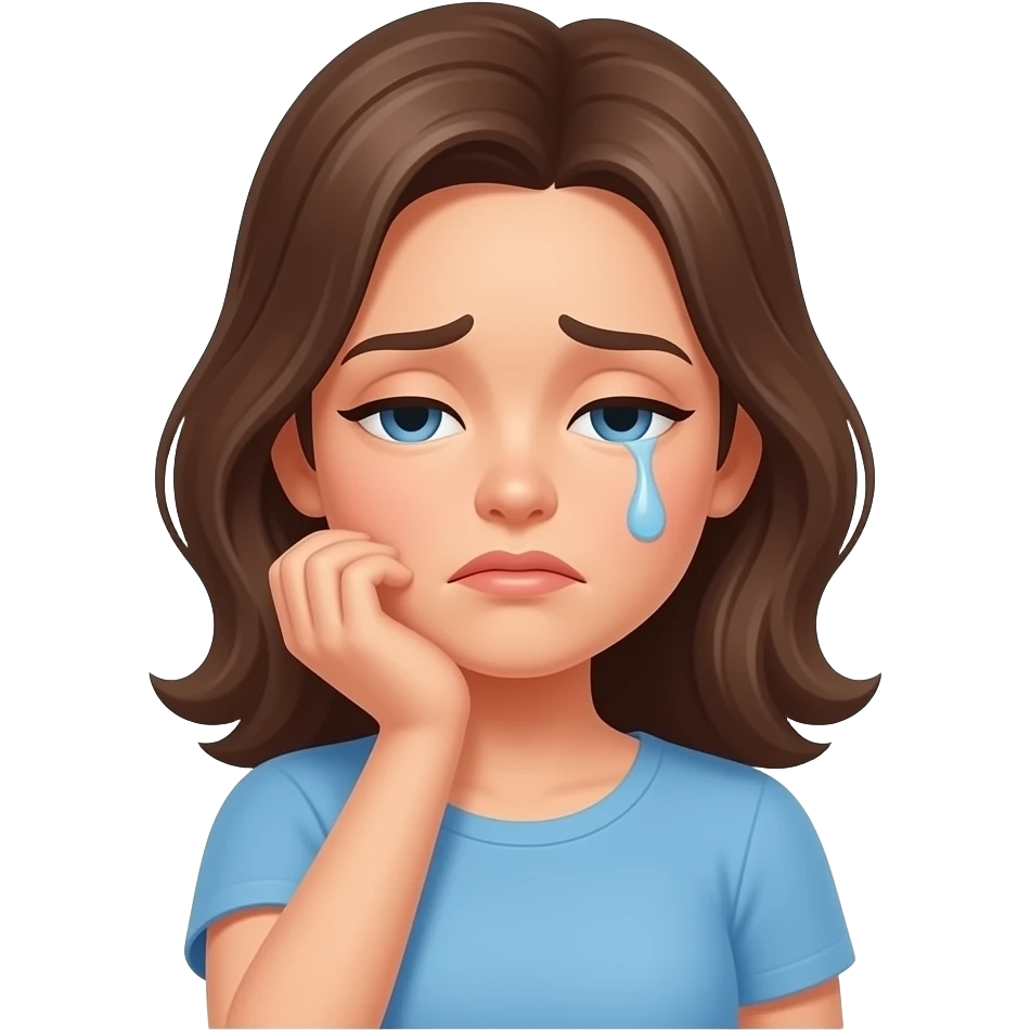 mujer cansada exhausta emoji