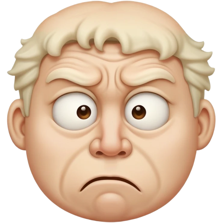 disgusted face emoji