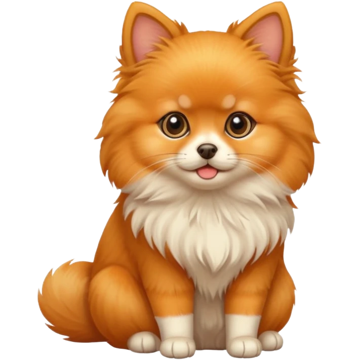pomeranian cat emoji