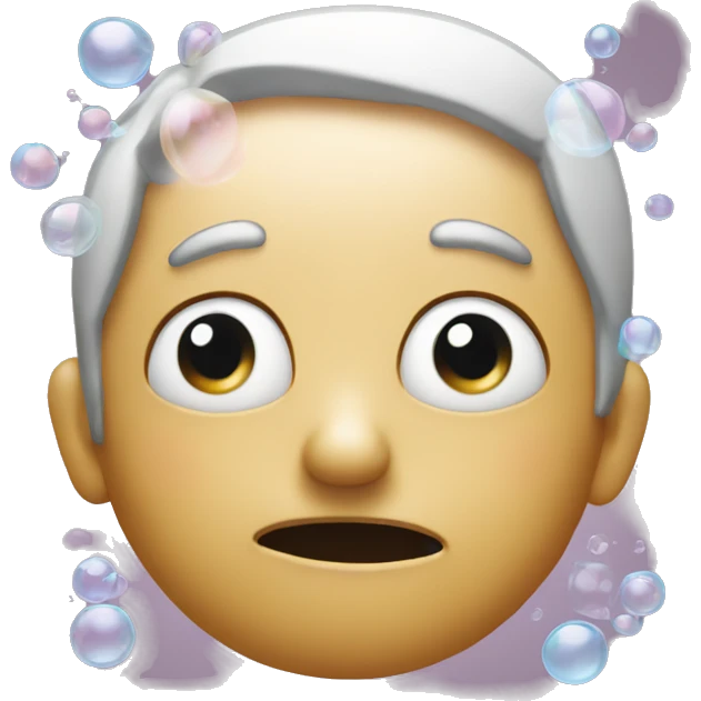 confused face with though bubbles on either side of the head  emoji