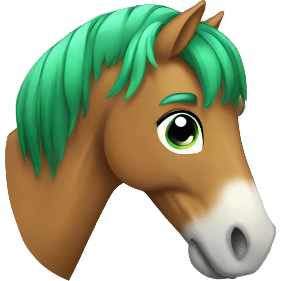 green old Pony emoji