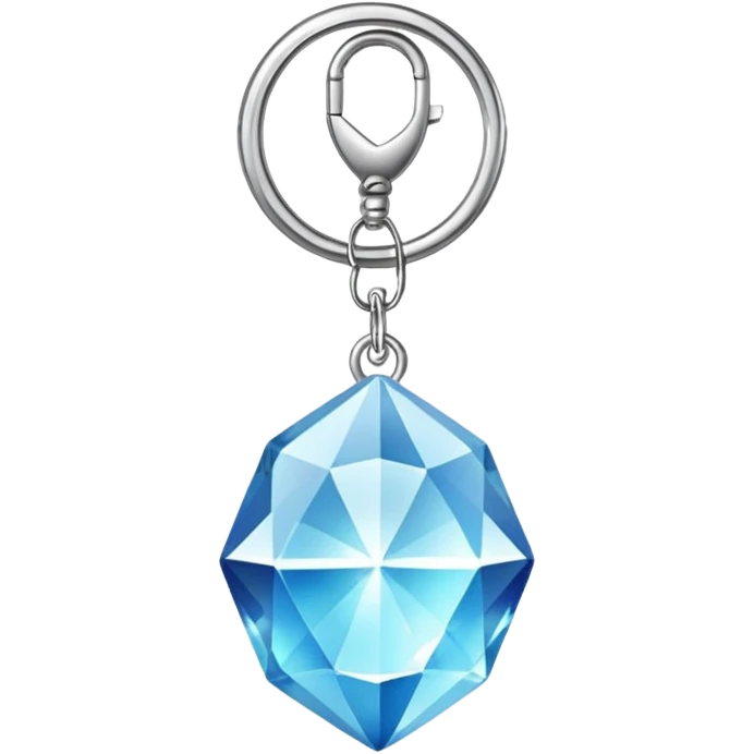 Crystal key chain – small gem or crystal charm. emoji