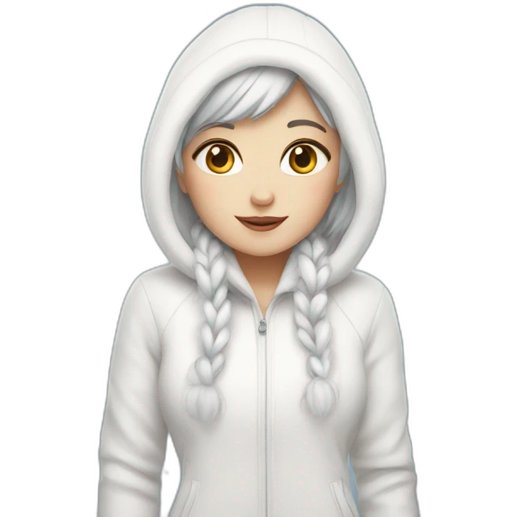 Snow bunny emoji
