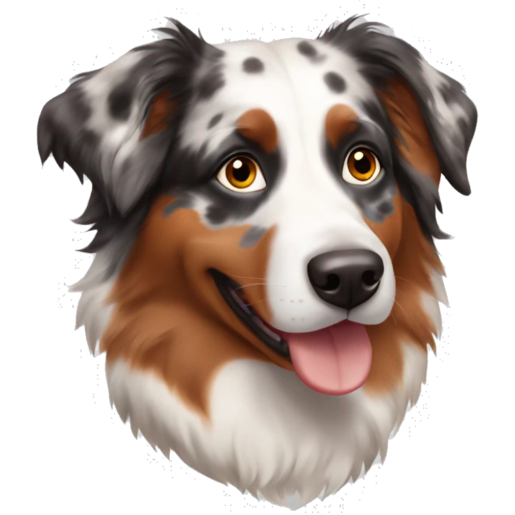 Red Merle Australian shepherd  emoji