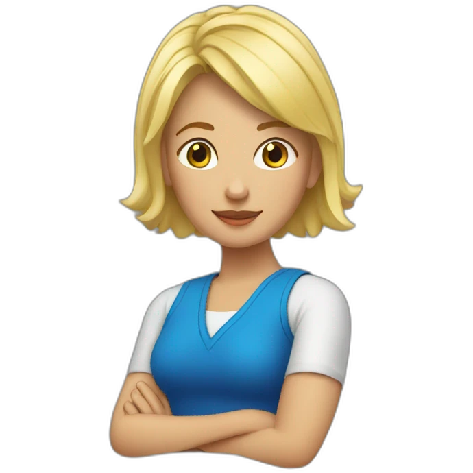 Mujer rubia  corona emoji