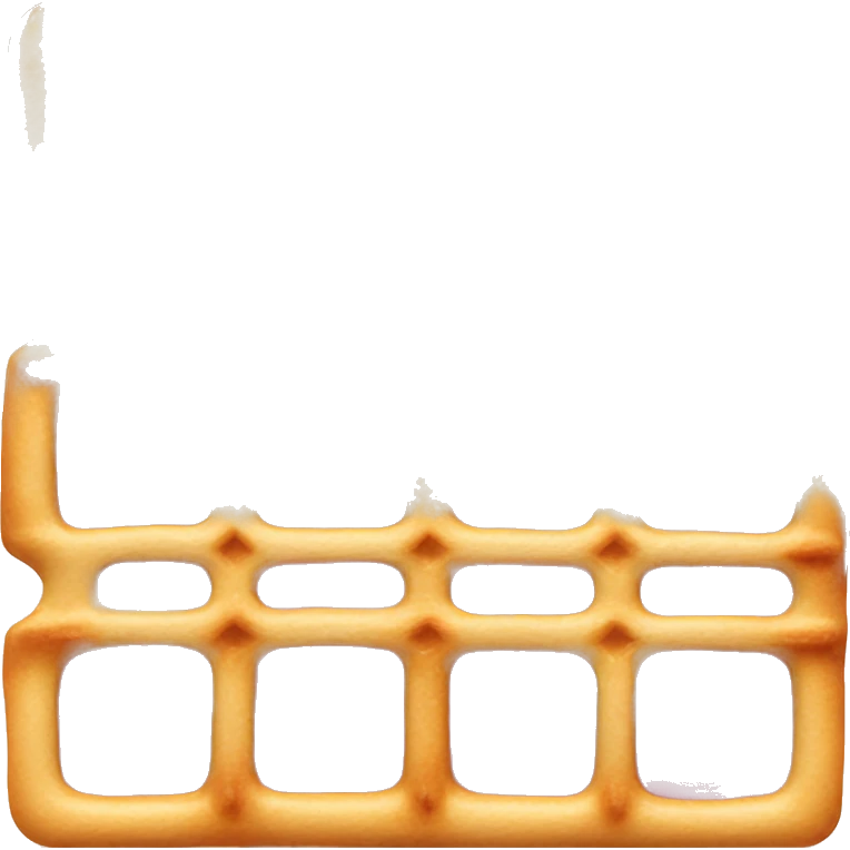 pastel pink waffle emoji