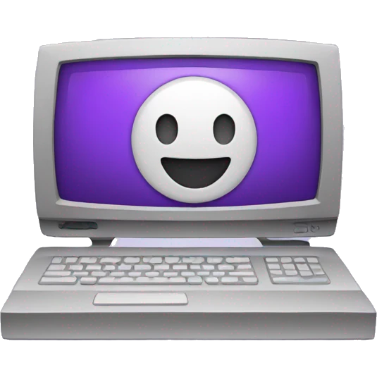 purple computer emoji