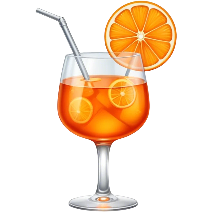 A little aperol drink very cute emoji