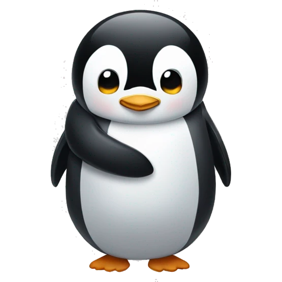 Penguin hugging  emoji