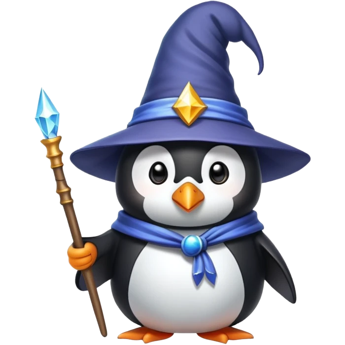 Wizard penguin emoji