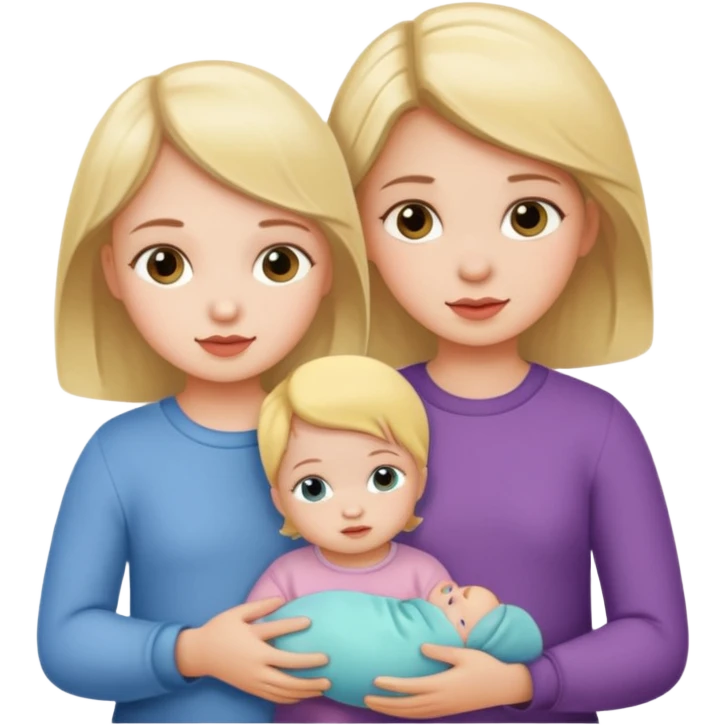 2 toddler girls 1 babygirl emoji